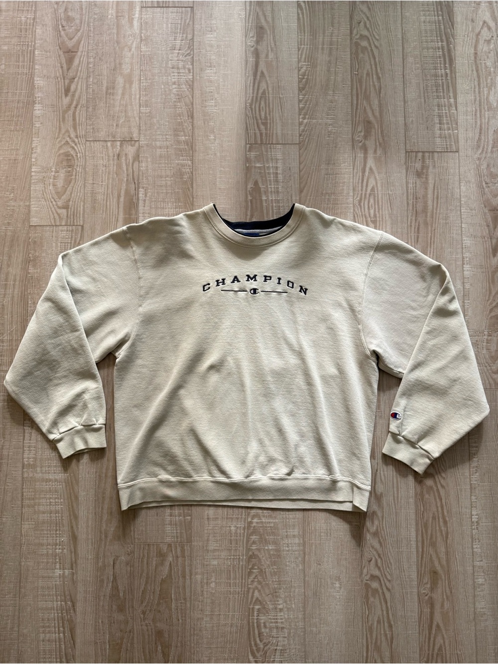 Champion Y2K Embroidered Logo Crewneck